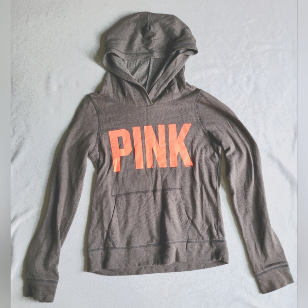 PINK Victoria's Secret hooded 6 sweatshirt Juniors size S/P
